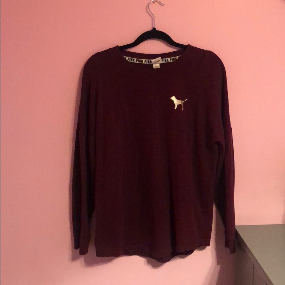 Pink maroon sweatshirt